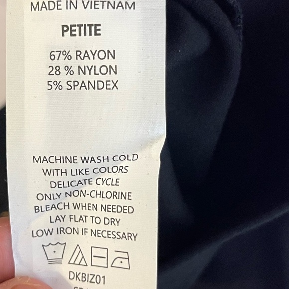 Quince Black Ultra-Stretch Ponte Straight Leg Pant / Black/ PL - Picture 6 of 7